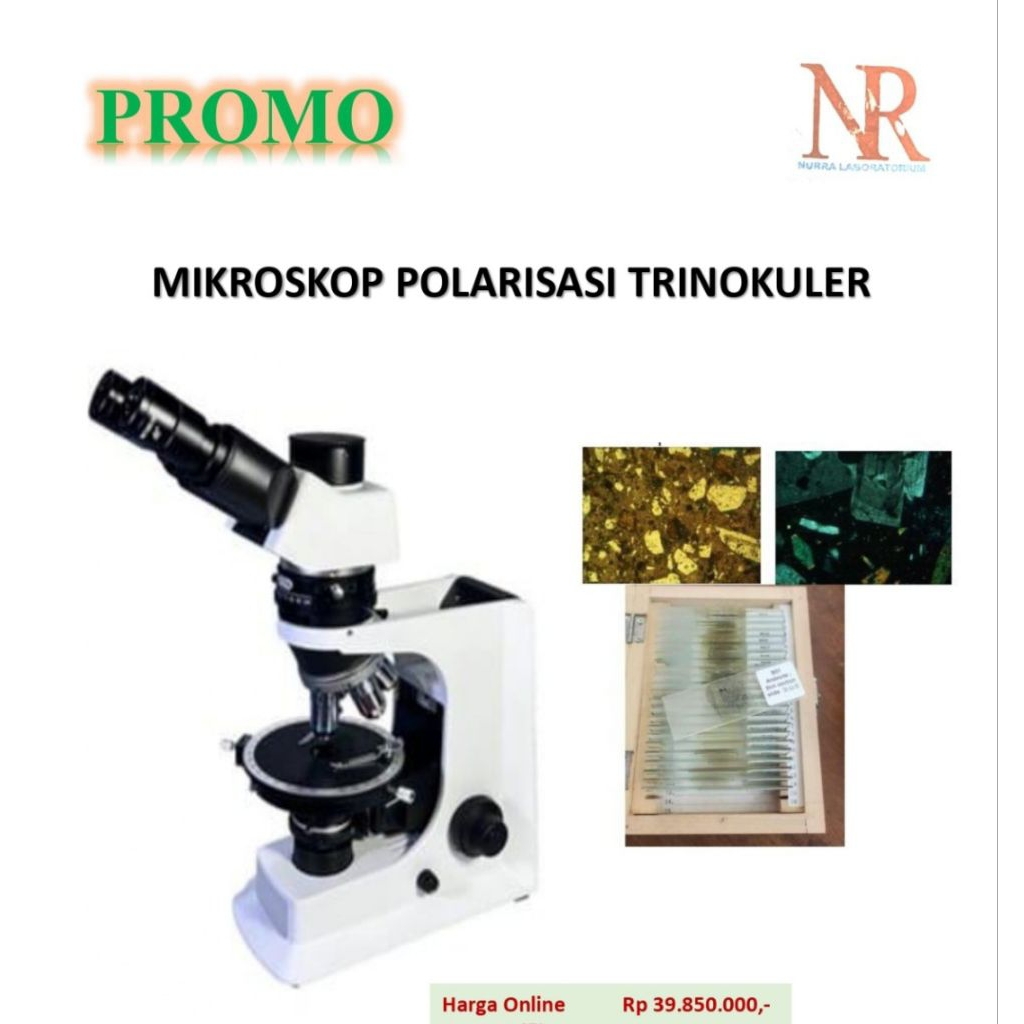 PROMO LEBARAN_MIKROSKOP BATUAN -MIKROSKOP PETROGRAFI POLARISASI TRINOKULER