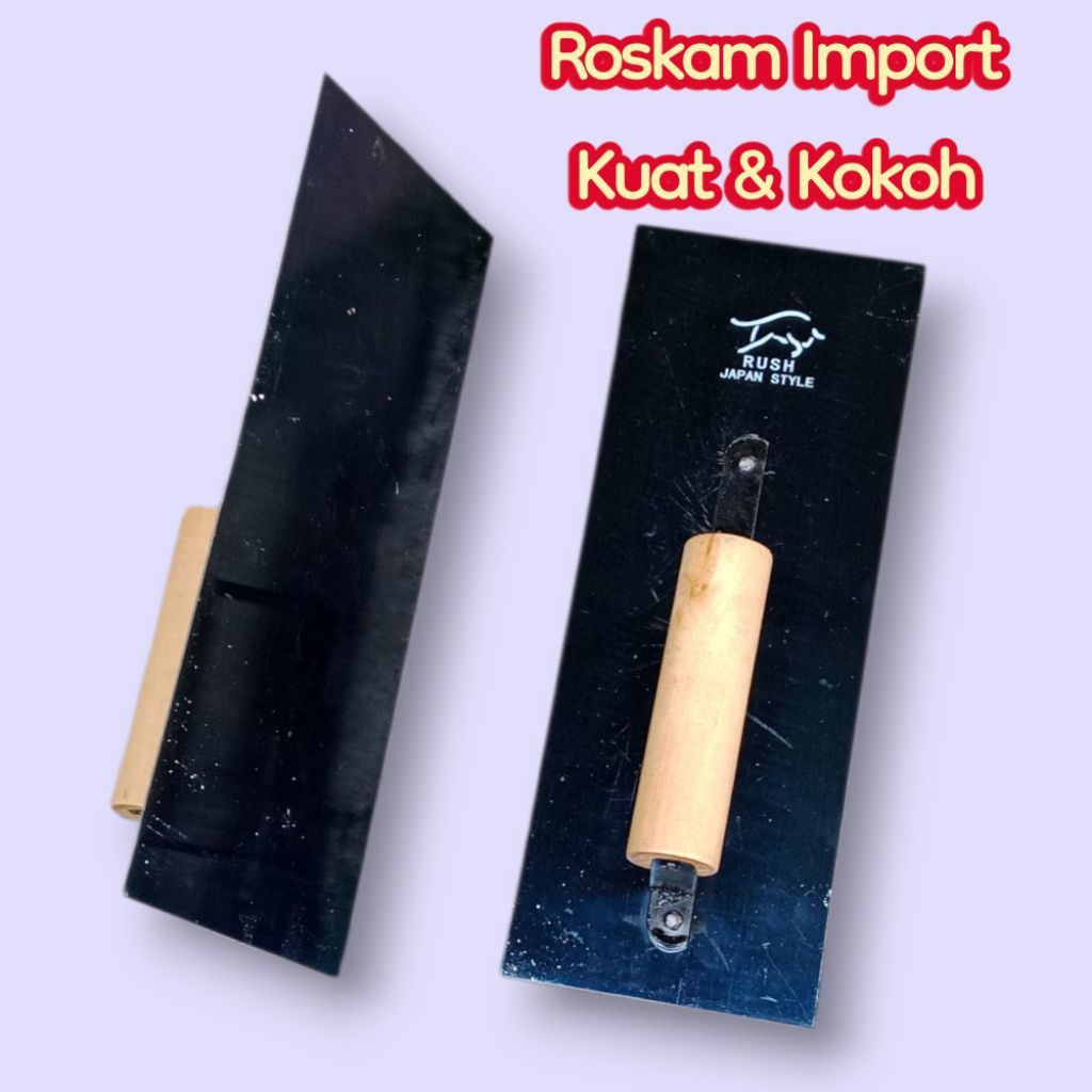 Raskam / Roskam Baja ukuran 28cm - Roskam Acian Plat Baja Biru