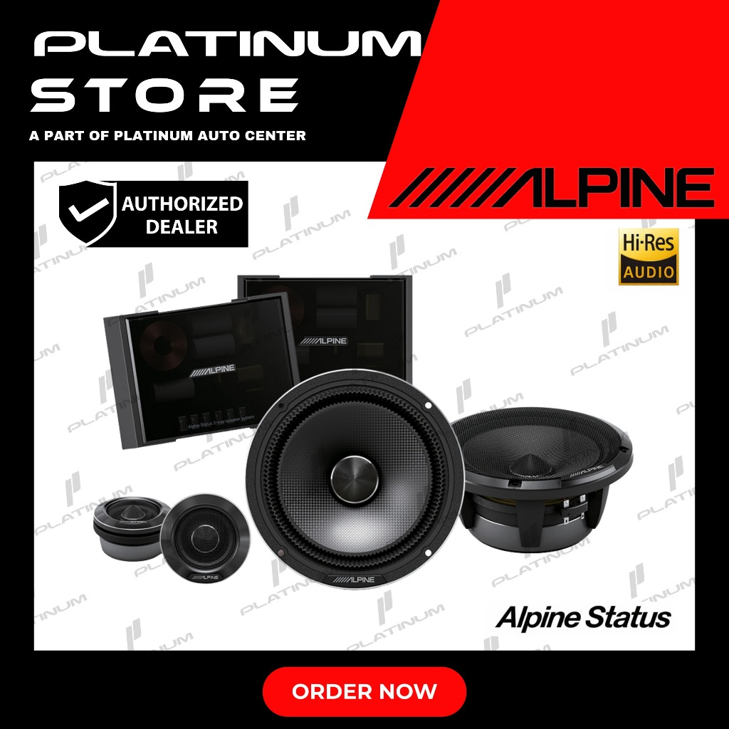 Speaker Mobil Alpine HDZ-65C 2-Way Component | SQ Premium | Garansi Resmi