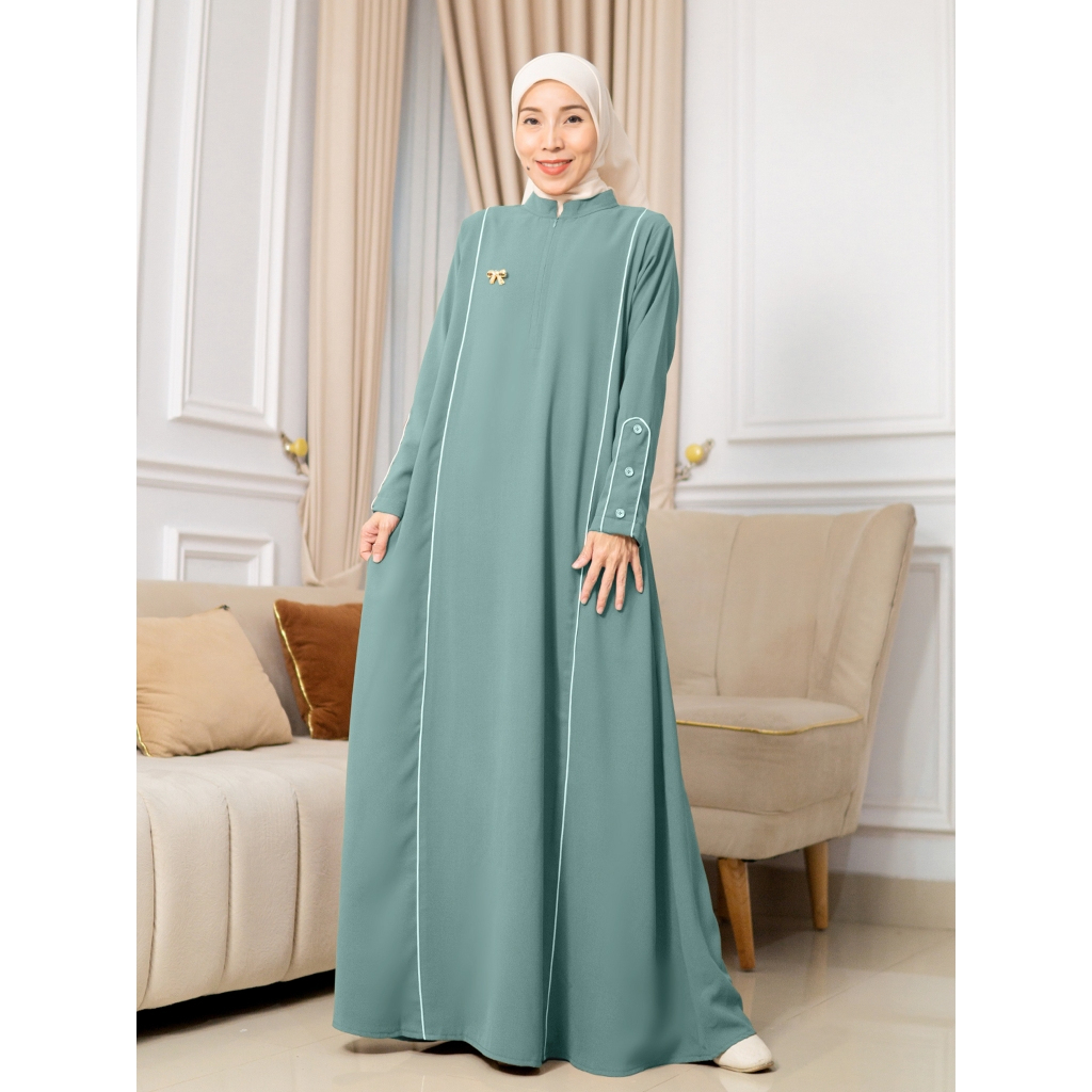 Gamis Dress Gaun Baju Busana Lebaran Hari Raya Idul Fitri Terbaru 2026 Acara Haji Umroh Pengajian Wa