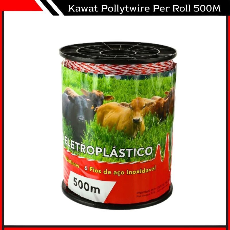 Kabel Pagar Listrik Kawat Polytwire Per Rol 500 Meter