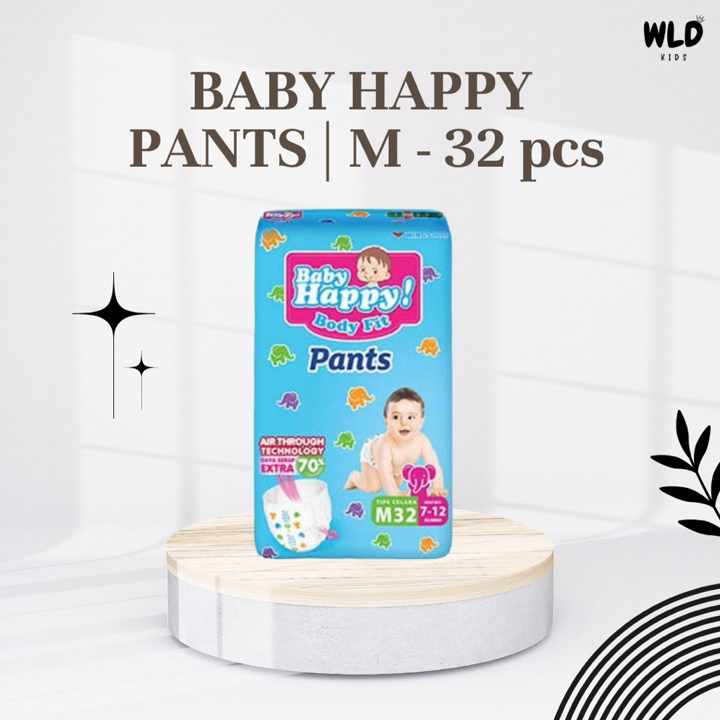 BABY HAPPY M 32 pcs | BABY HAPPY M | BABY HAPPY PEMPERS | BABY HAPPY POPOK