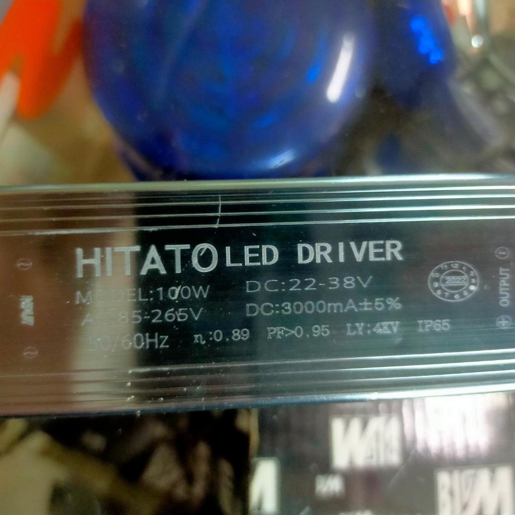 LED Driver hitato / trafo LED 100 Watt 22-38v 3000mA casing Aluminium