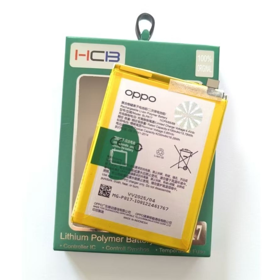 Original 100% Baterai OPPO A15S CPH2179 / A15 Cph2185 / A16K / A16E BLP817 GARANSI 6 BULAN GANTI BAR