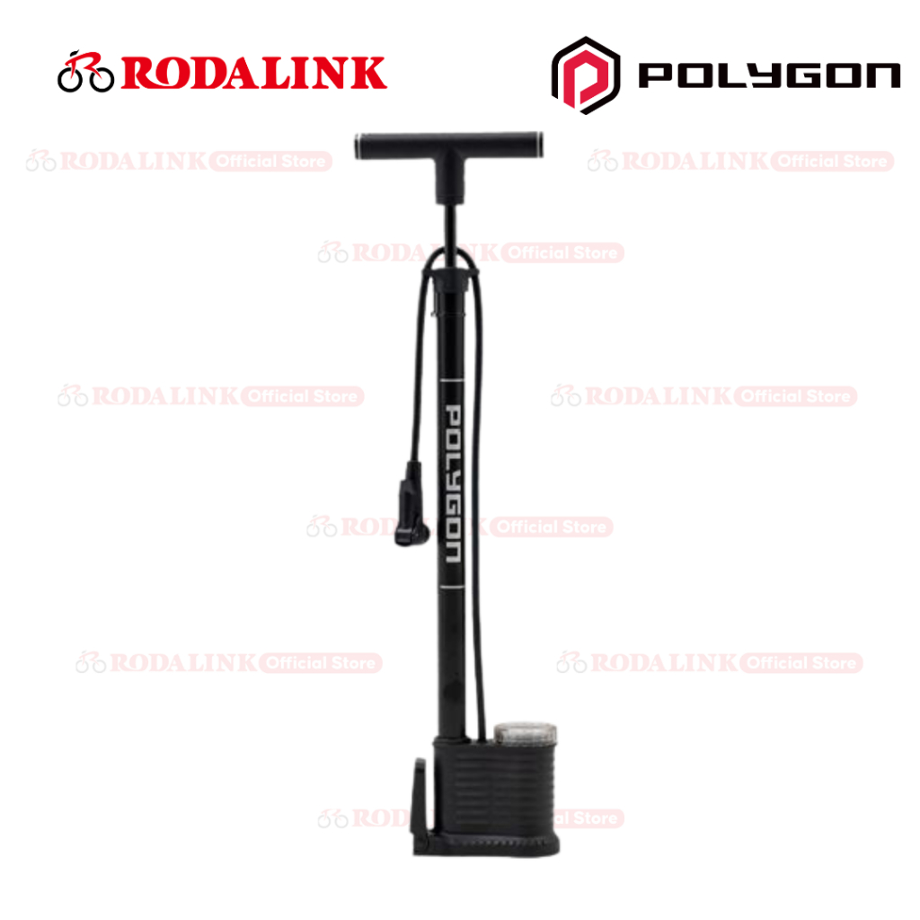 Polygon Pompa Sepeda Alloy PF-01 Smart Head – Pompa Ban Sepeda 160 PSI Presta & Schrader