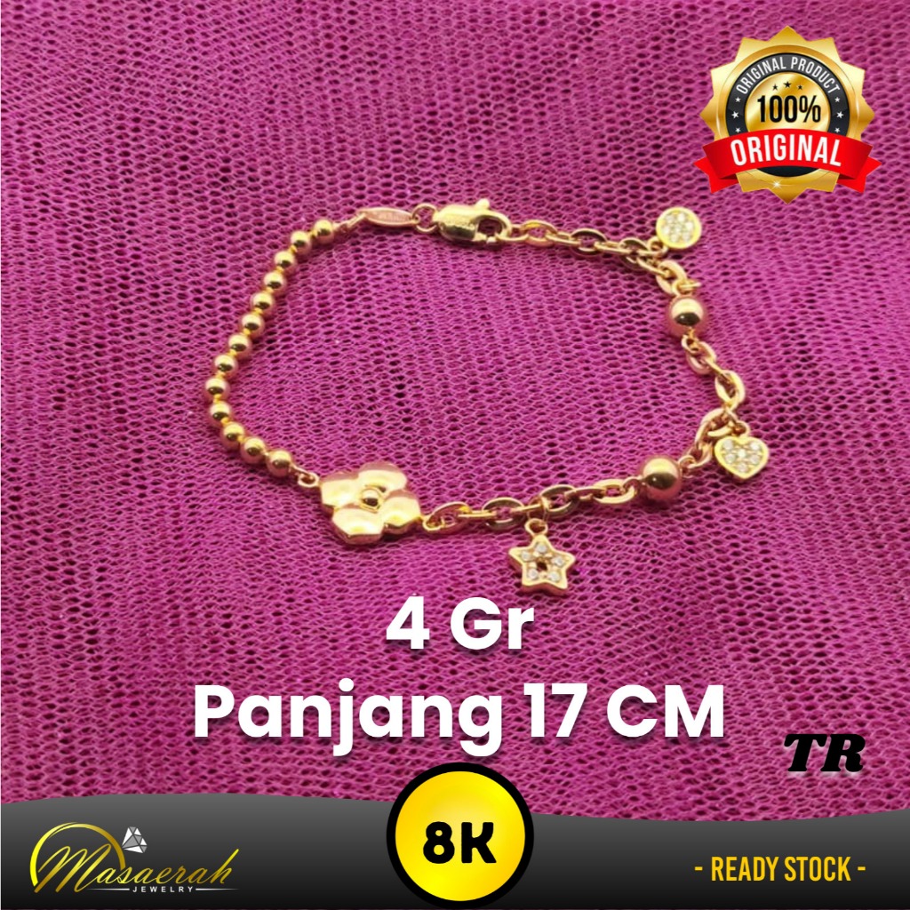 Gelang Emas 8K - Toko Emas Gajah Saerah - 4 Gram 2596