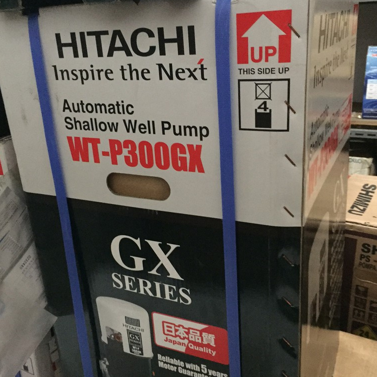 Pompa Air Hitachi WTP 300 GX - Pompa Sumur Dangkal HGST