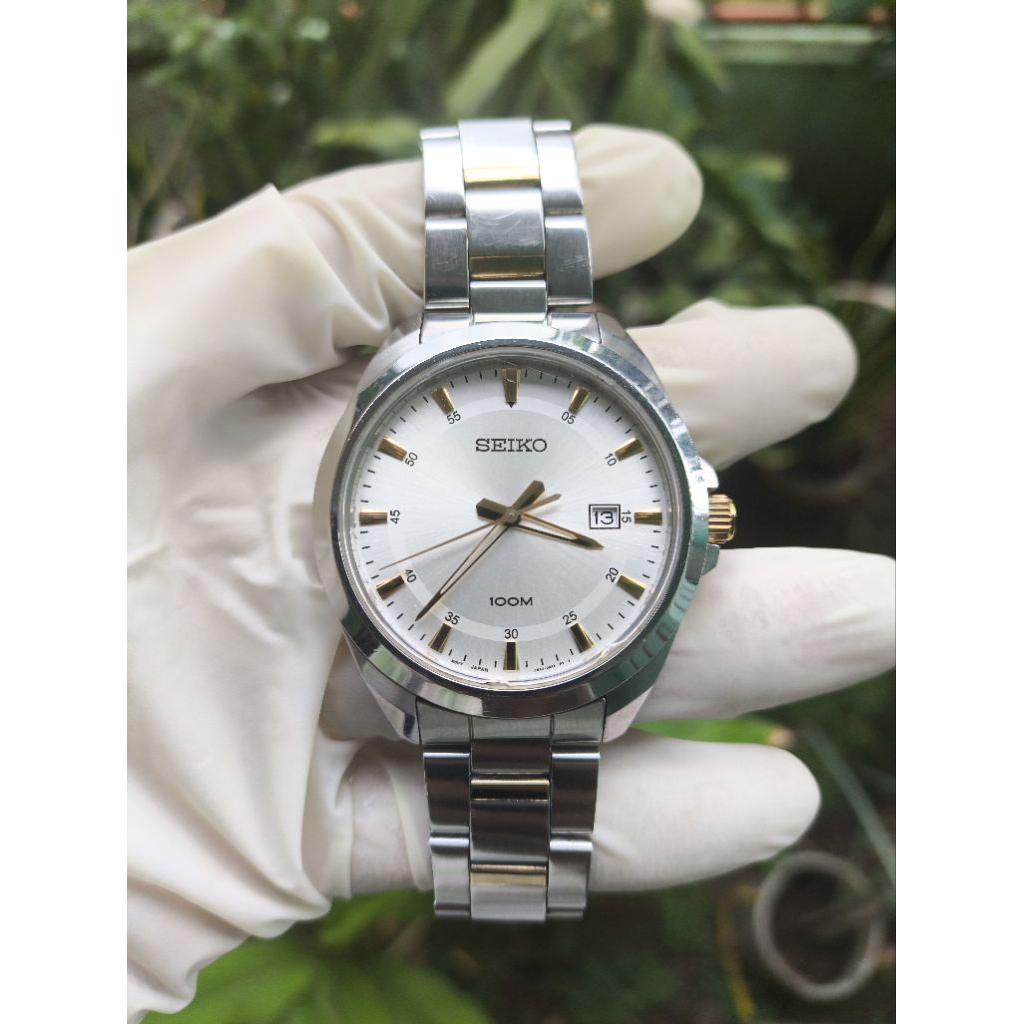 (Harga Net) Jam Tangan Seiko SUR211P1 All Original 6N42-00H) Quartz Baterai Mesin Normal Tinggal Pak