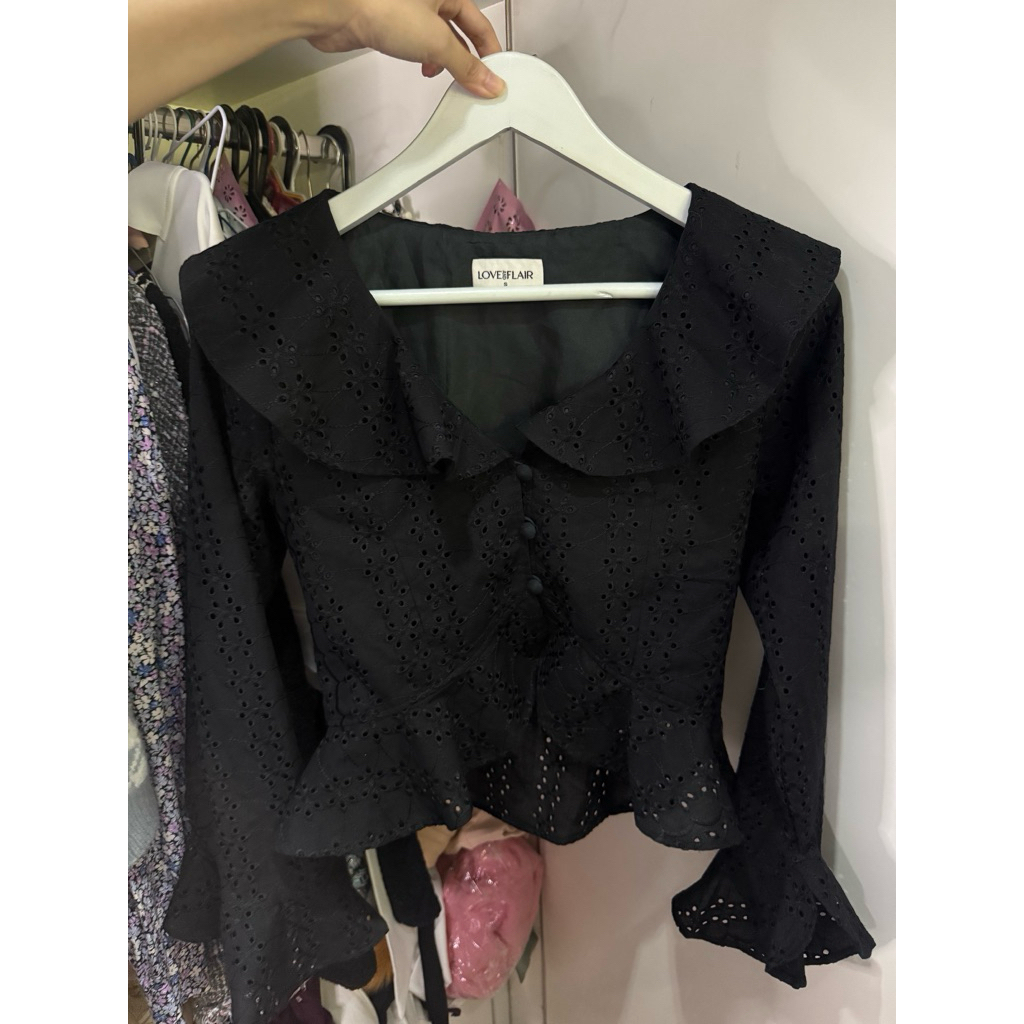 preloved love & flair top blac