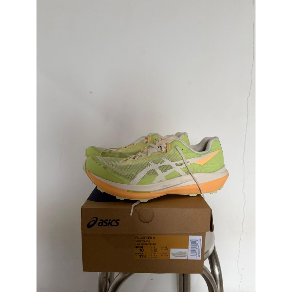 Sepatu Asics Fujispeed 4 (Bekas) Size 44 Lime Green 100% Ori