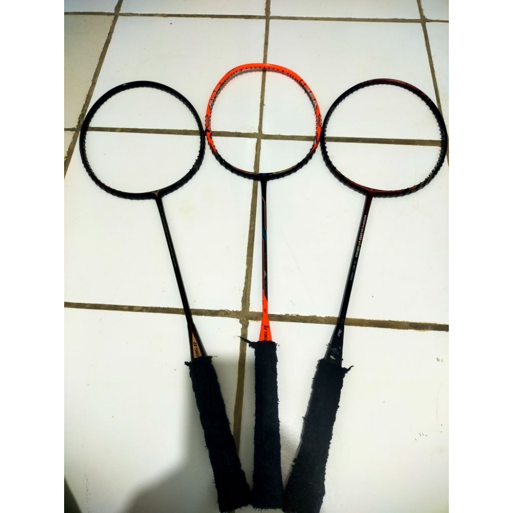 YONEX CARBONEX 21 SP, YONEX NANORAY Z-SPEED SP, FLEET WIDEBODY 5050