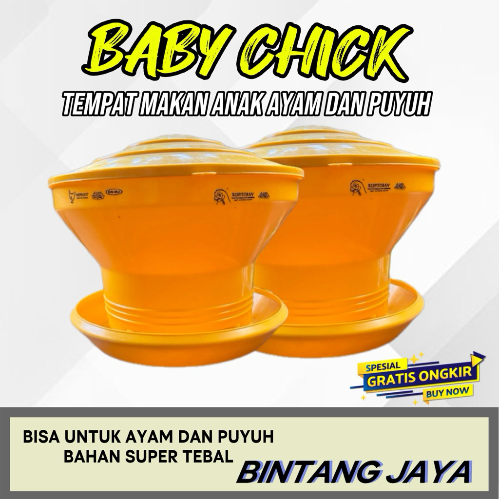BABY CHICK FEEDER BCF TEMPAT PAKAN AYAM DAN PUYUH MEDION