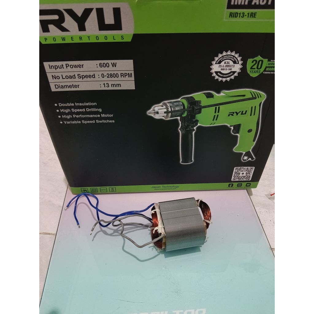 bantalan stator bor beton Ryu rid 13-1 original
