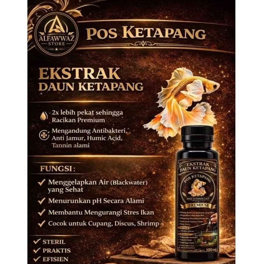 Ekstrak daun ketapang laut kualitas premium super pekat, ekstral ketapang, berritz ekstrak daun keta