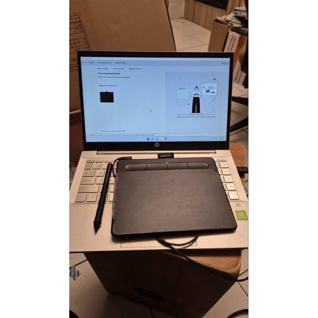 Pen Tablet Wacom Intuos S Ctl-4100 (Bekas dan berfungsi dengan normal)