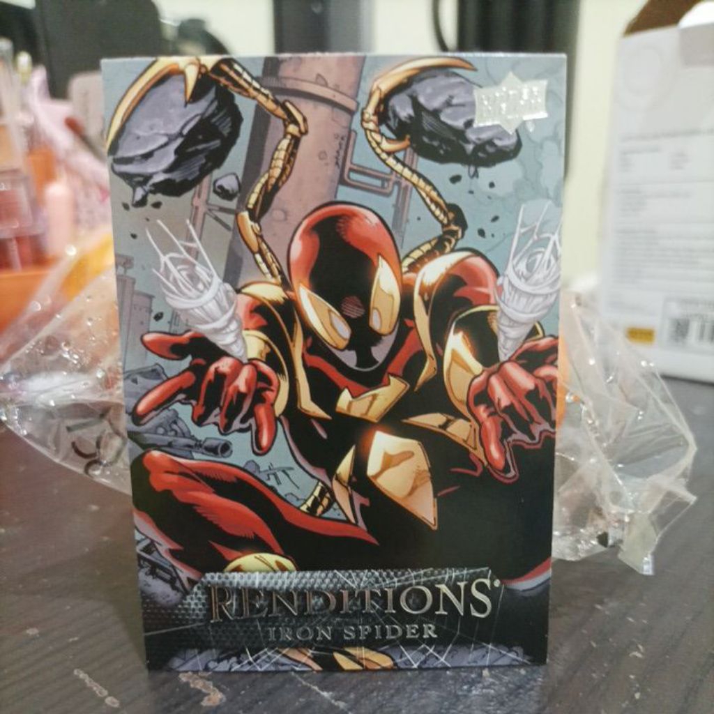 Kartu Upper Deck Marvel RENDITIONS Iron Spider | RARE