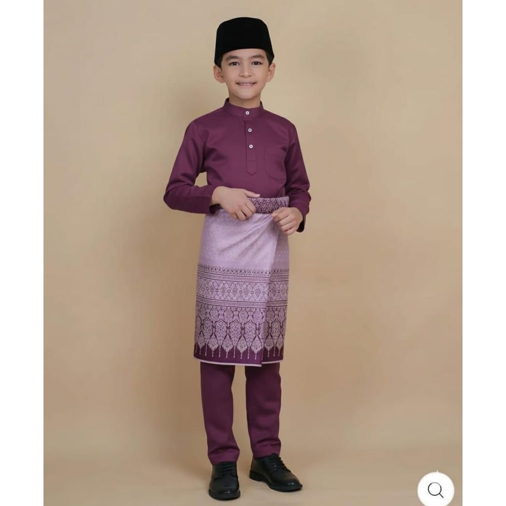 Baju kurung teluk belango anak.satu set baju dan celana