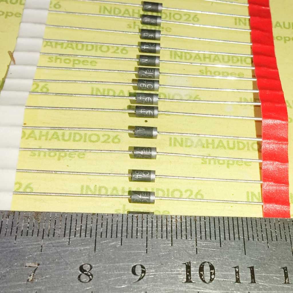 Andorestore 5Pcs 100V 1W Hitam 1N4764A Zener Dioda 100V 1N4764 Ziner Diode 100 Volt In4764 1Watt