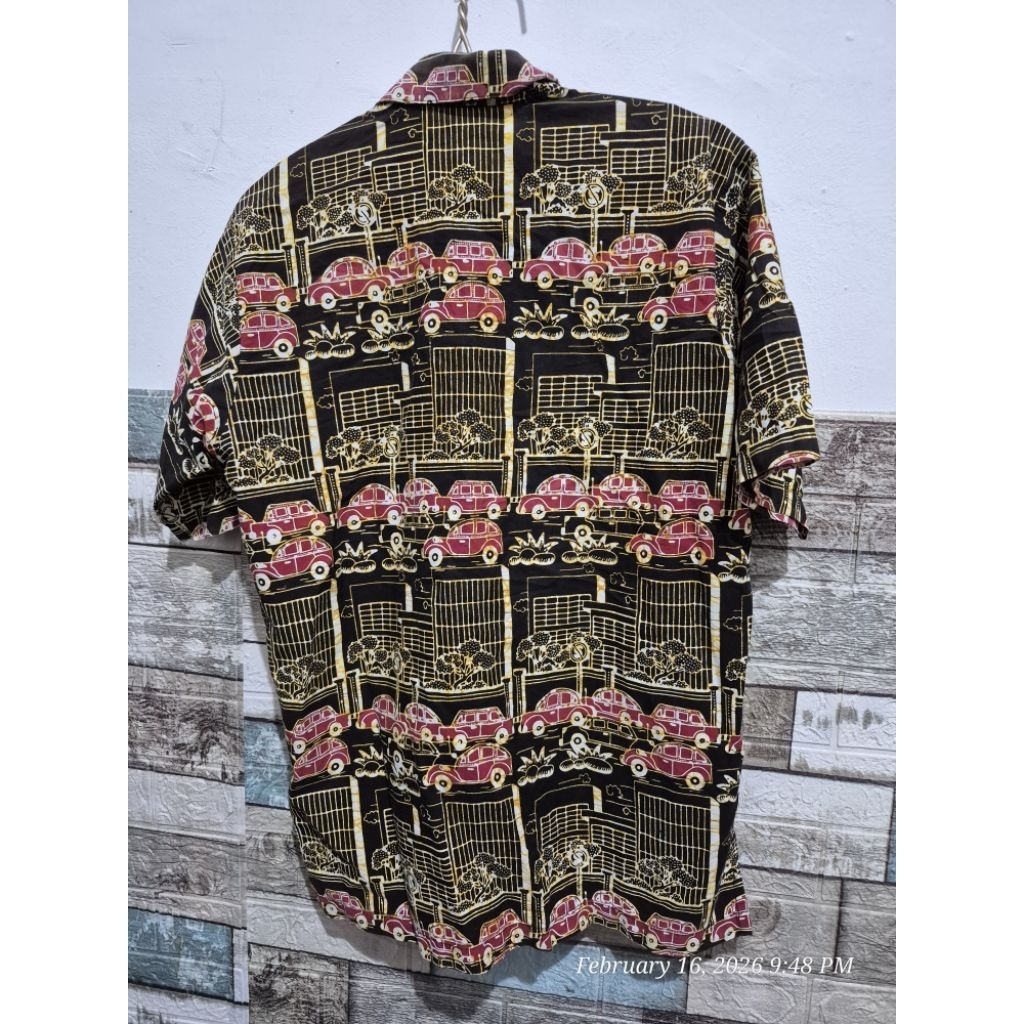 Kemeja Batik Motif Mobil Second