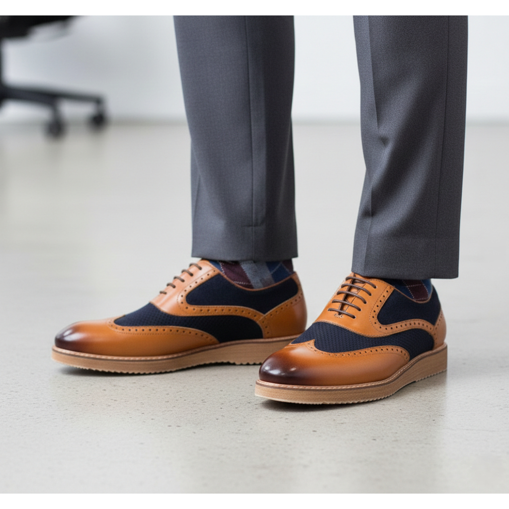 Sepatu Pria Gino Mariani Beckett Brown Original