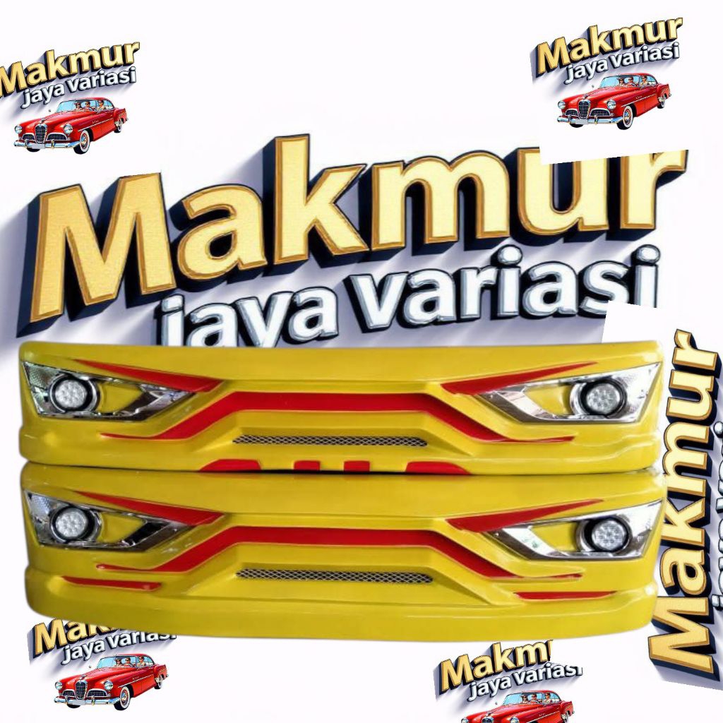 Bemper truck lampu model sigra plus pijakan kaki tinggal pasang rekomendasi Canter Dyna Ragasa dutro