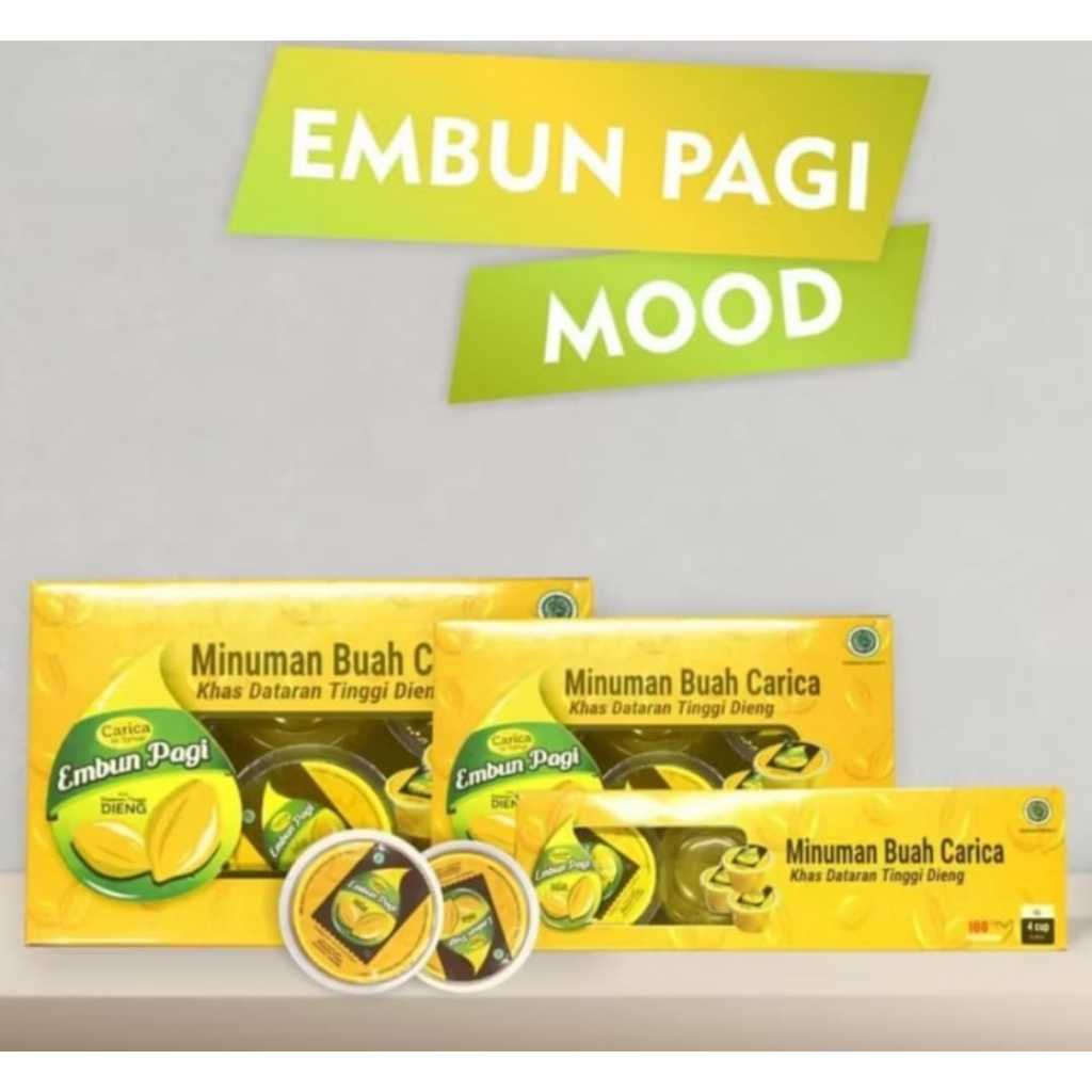 Carica Dieng Embun Pagi isi 4 Cup, Oleh-oleh Khas Dieng Wonosobo