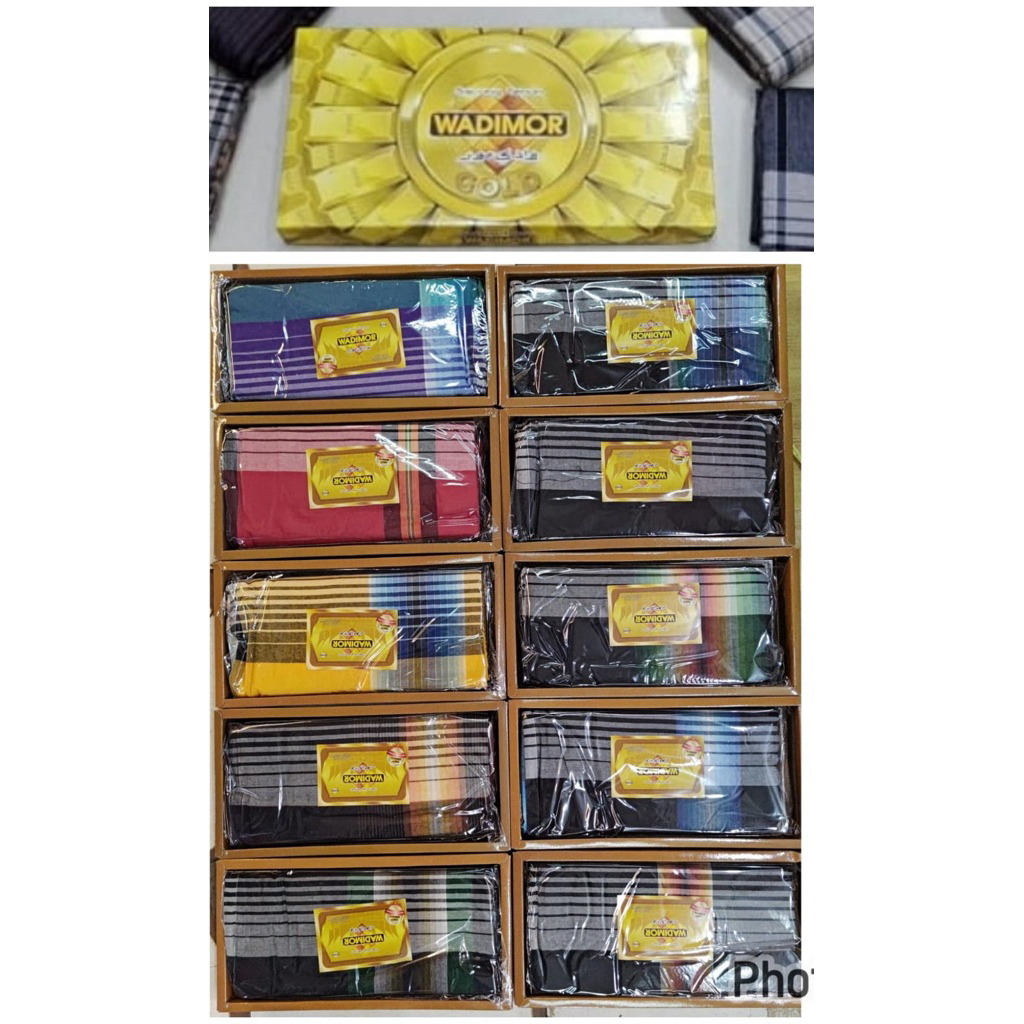 Sarung wadimor kotak kuning sarung pria wadimor