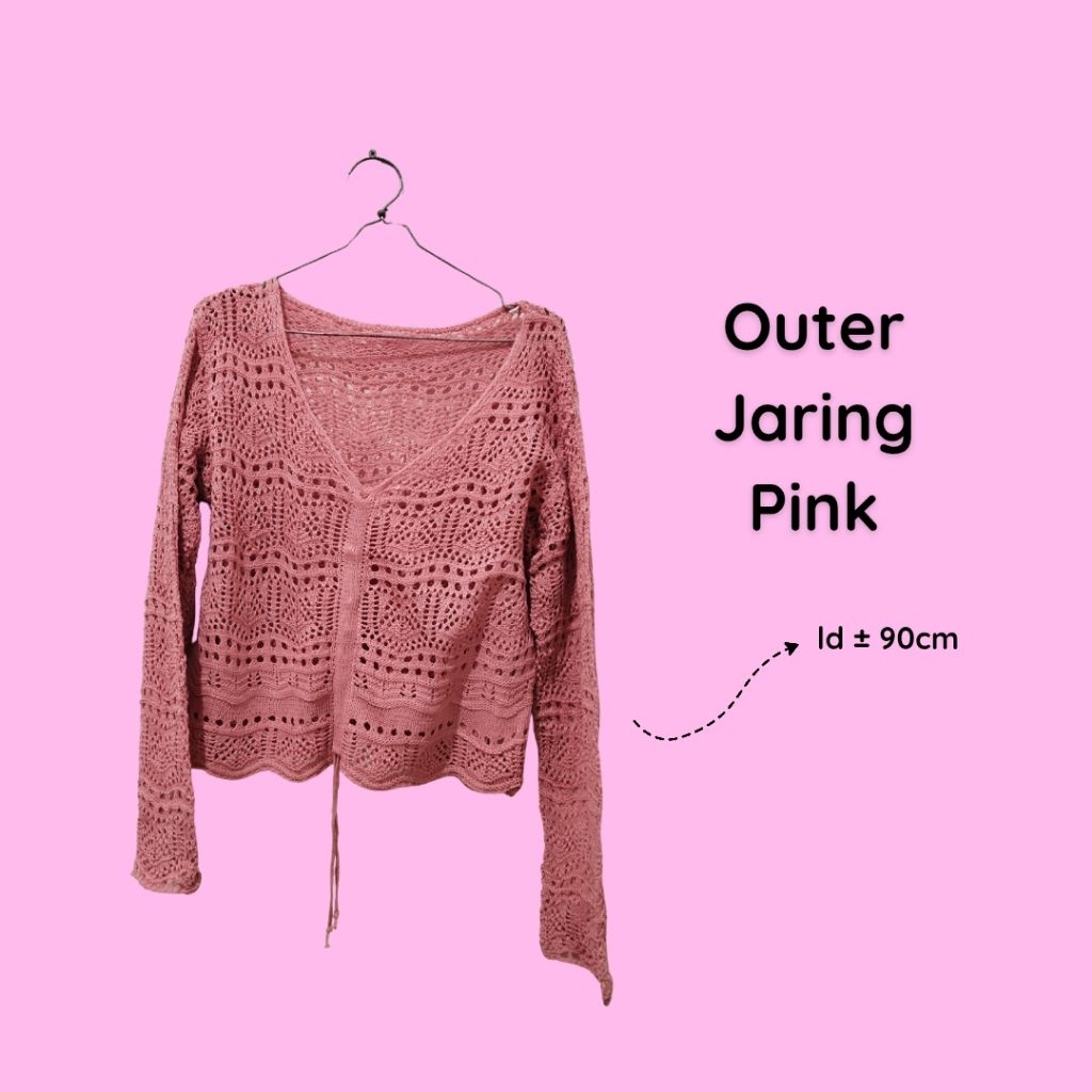 OUTER JARING PINK WANITA (SECOND)