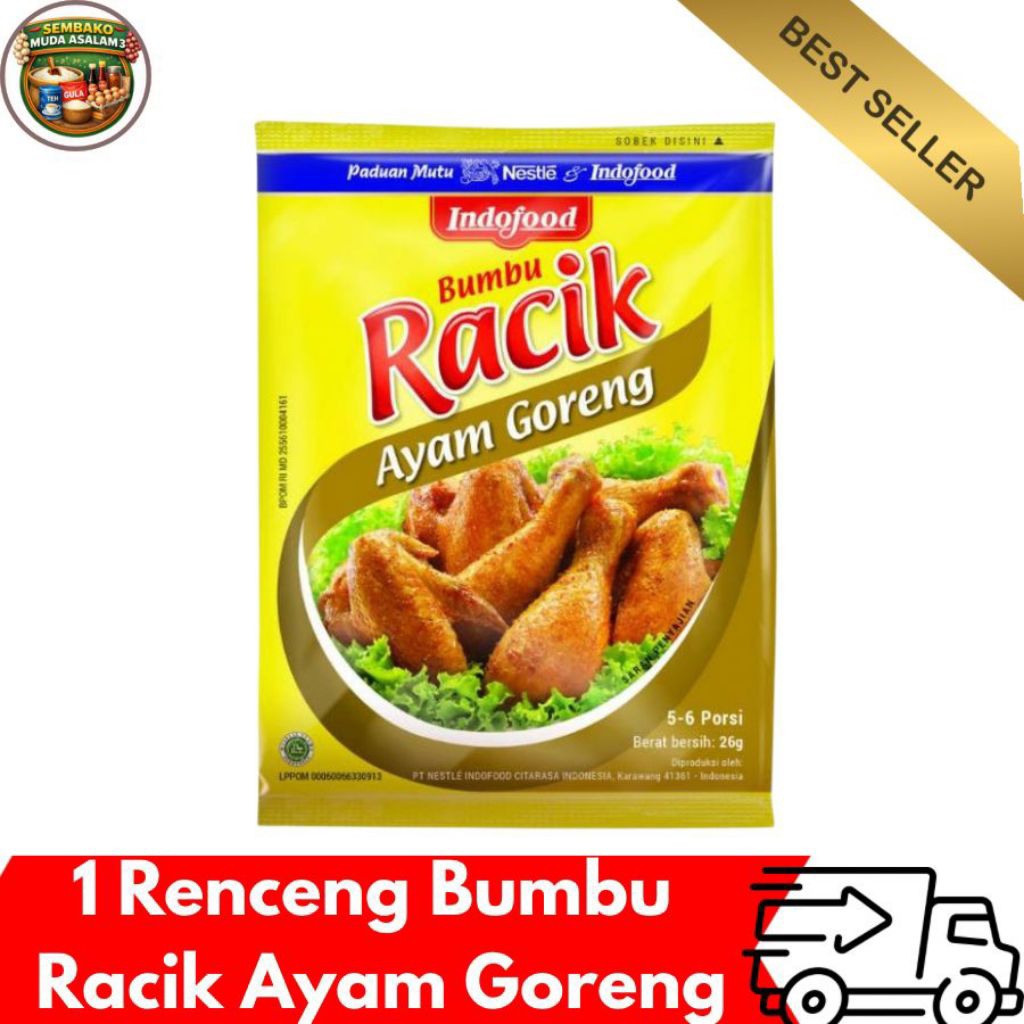 Bumbu Racik Ayam Goreng 1 Renceng isi 10 Sachet / Bumbu Ayam Goreng Sedap