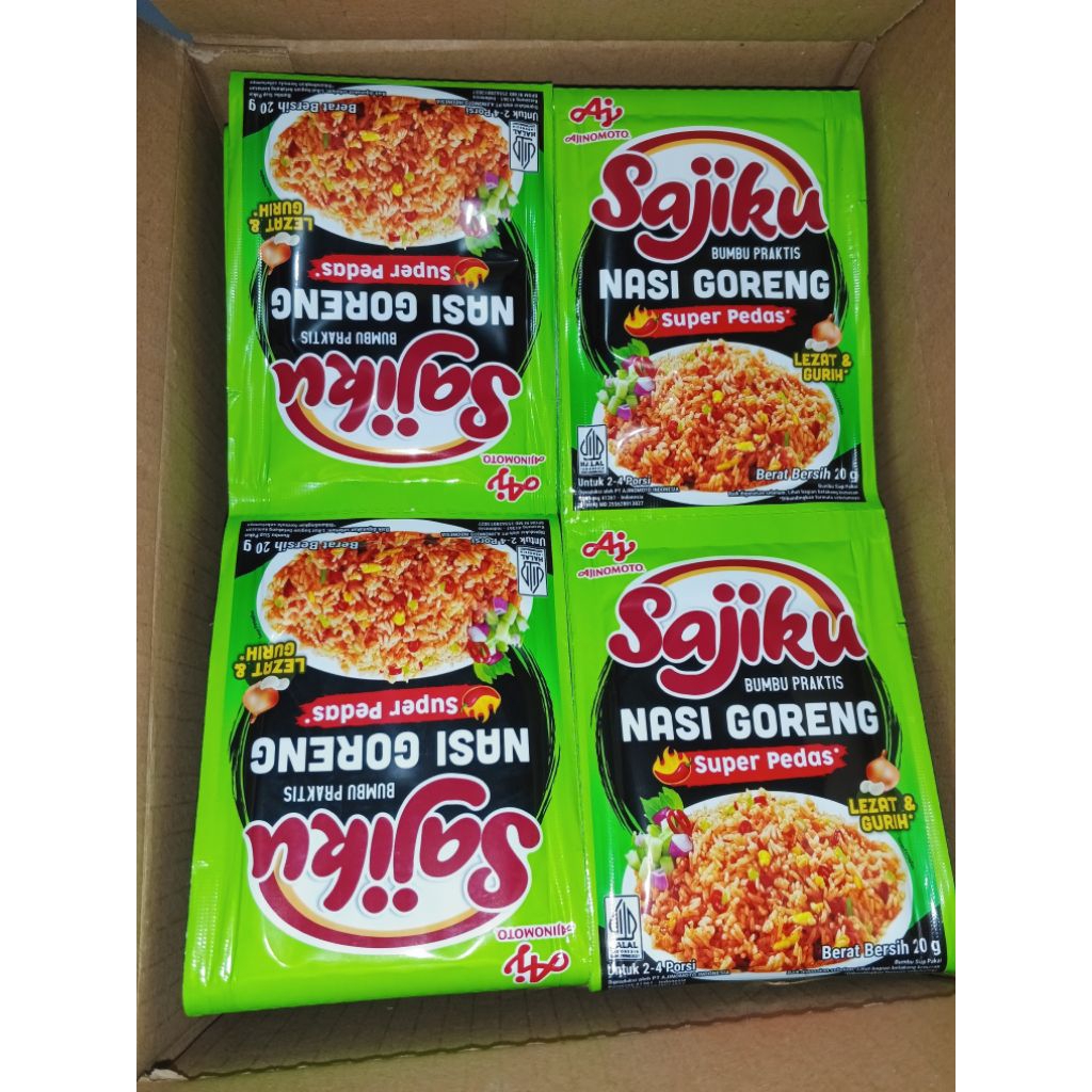 SAJIKU NASI GORENG SUPER PEDAS 20GR | RENCENG