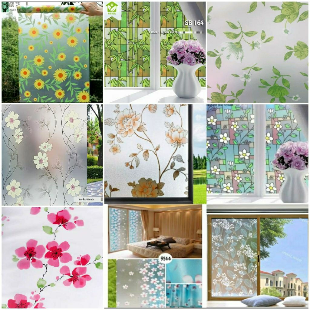 [COD] Mewah Cantik || Stiker Kaca Jendela Buram Sticker Kaca Buram Jendela Rumah Kantor Anti Intip S