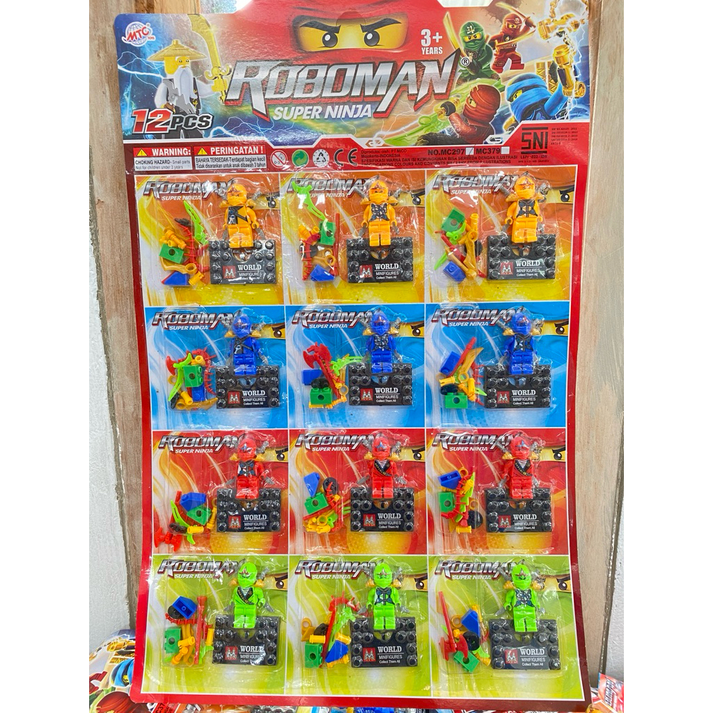 Mainan Brick Roboman Ninja Super 1 pcs / Mainan Anak Murah