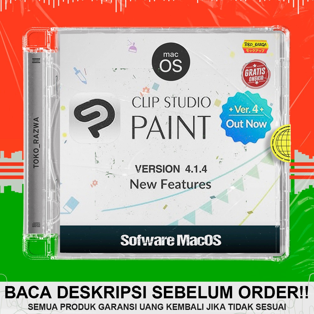 Sofware MacOS - Clip Studio Paint EX 4.1.4 - UPDATE TERBARU 2026 - Macbook - Mac App- 130226