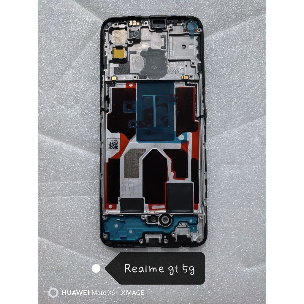 Frame tulangan tengah realme GT 5 mindle frame tulangan lcd tatakan lcd tatakan mesin
