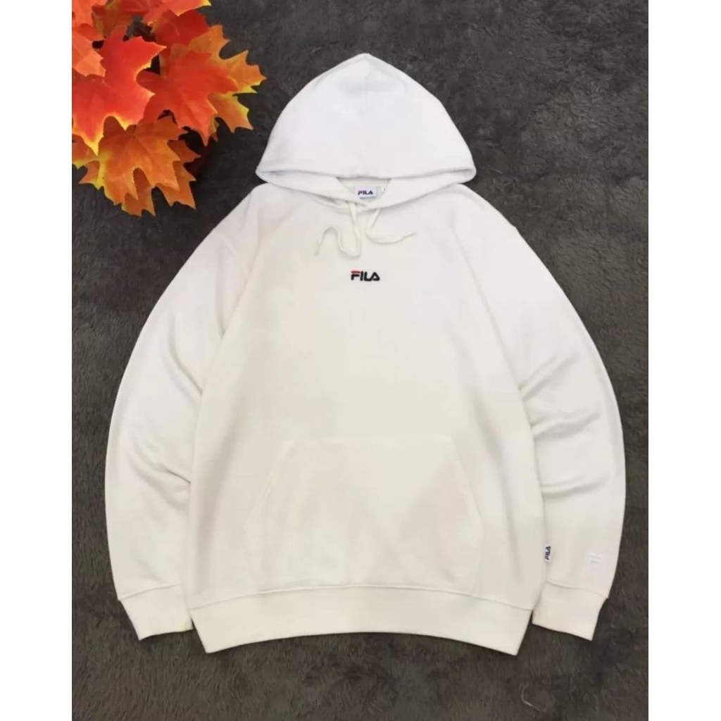 Link Cekout Hoodie Fila Putih Tulang Original.