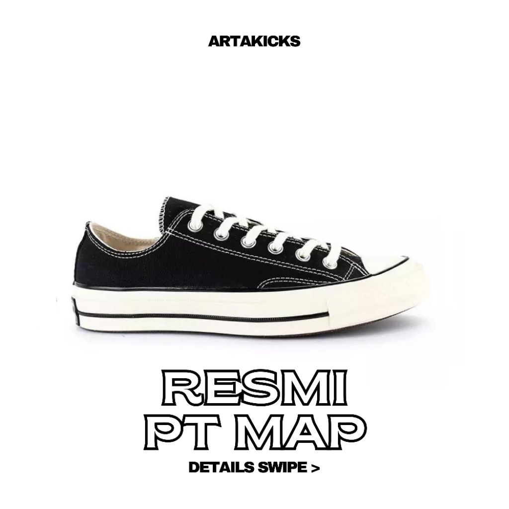 Converse CT 70s Ox Black Egret RESMI PT MAP