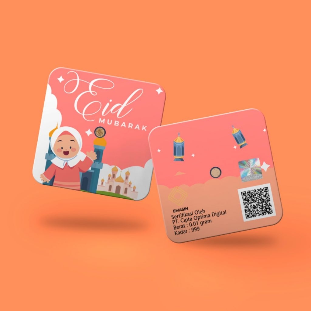 Logam Mulia 24K Bersertifikat Emas murni 0,01 gram Emasin