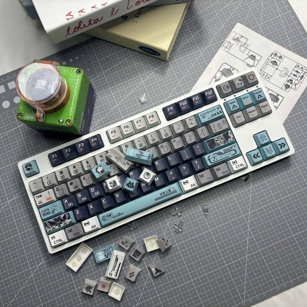 Keycaps PBT Double Shot Shine Through Sideprint Kaiju No.8 Anime