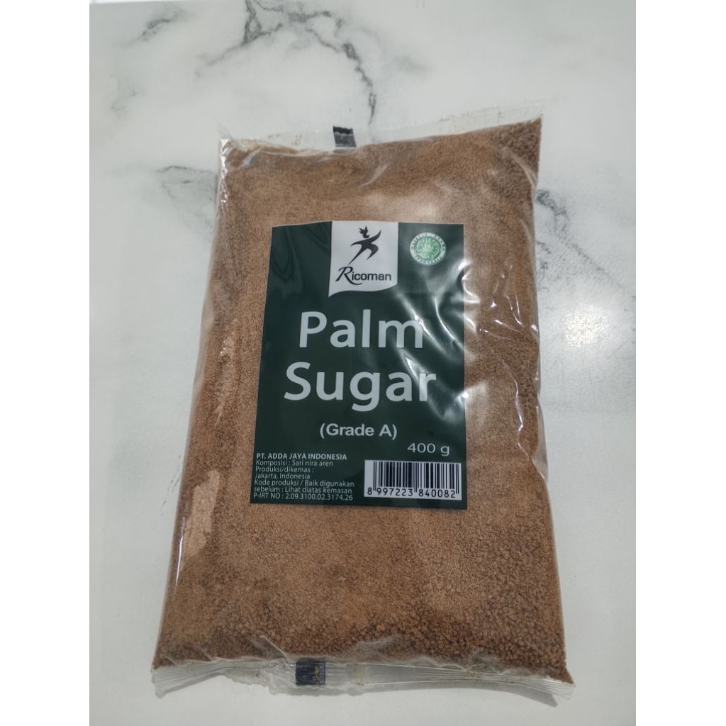 RICOMAN PALM SUGAR 400GRAM / PALM SUGAR PALM SUGAR 400GRAM