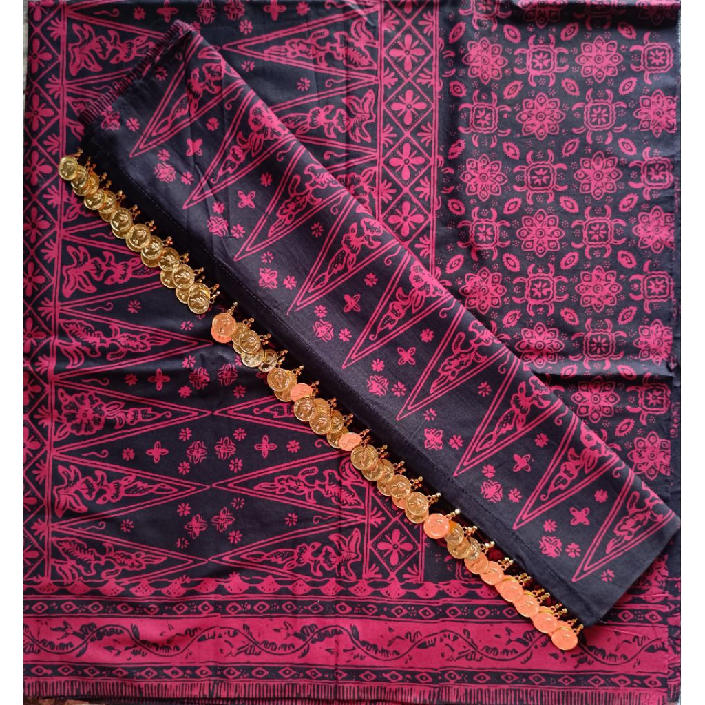 kain batik Jambi ori ronce koin emas