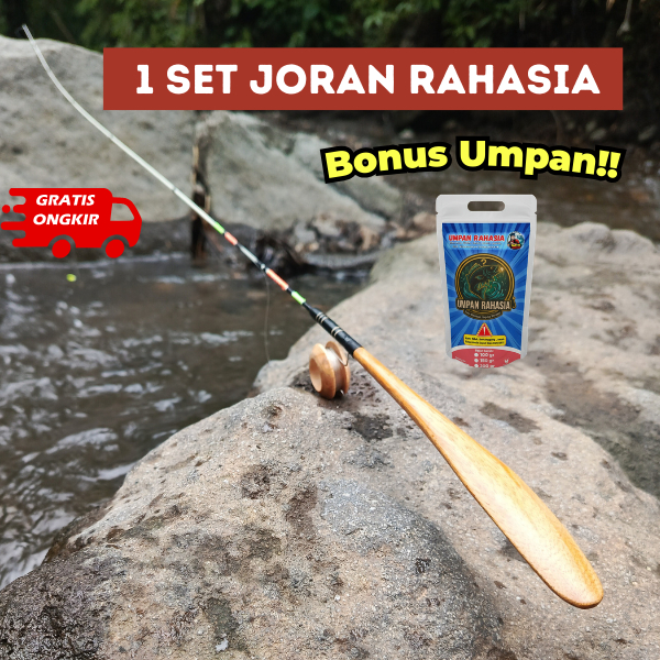 1 Set Joran Fiber Premium Kuat Super Lentur - Joran Pancing ikan Nilem Wader Udang Nila lele Tawes
