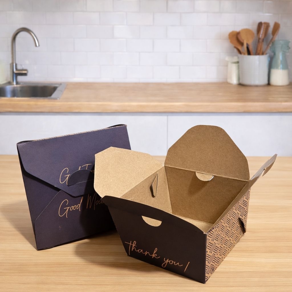 Food Pail Size S Laminasi Kraft Dus Snack Anti Bocor