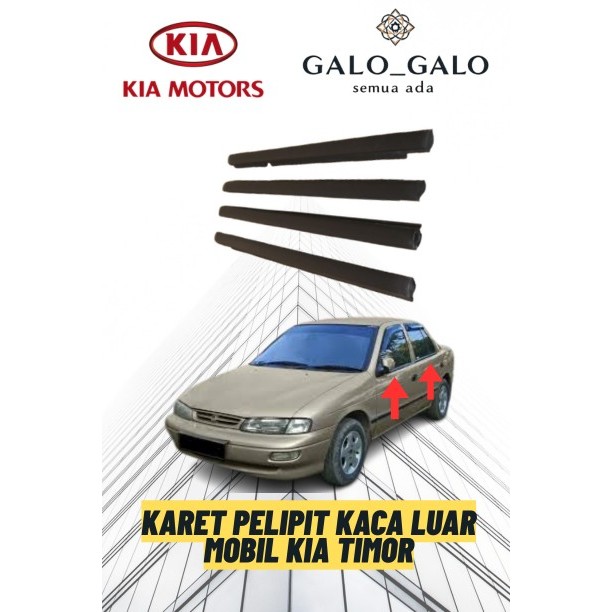 KARET PELIPIT KACA LUAR MOBIL KIA TIMOR