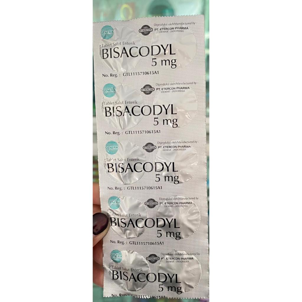 Bisacodyl 5 Mg 10 Tablet Obat Pencahar Sembelit
