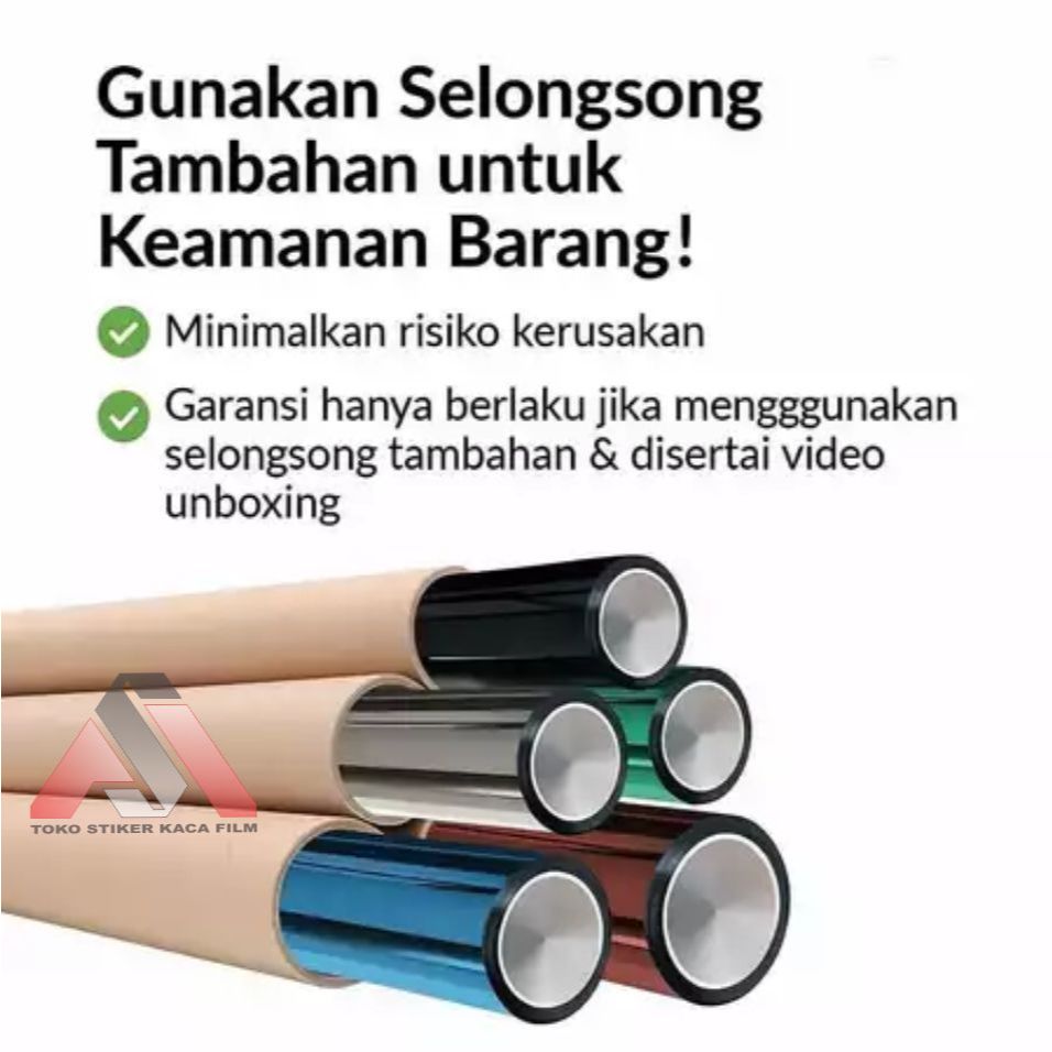 Pipa Slongsong Karton Untuk Packing Stiker Kaca Film Sticker Skotlet