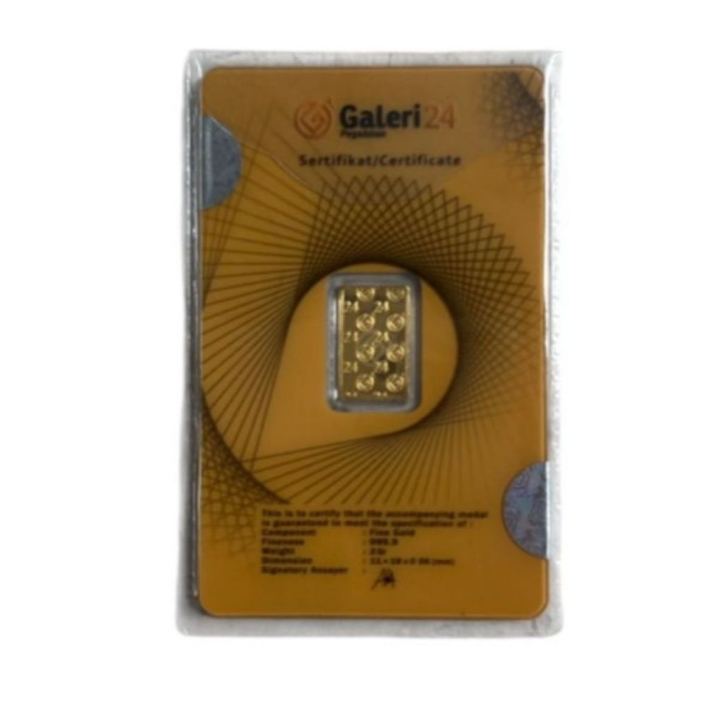 Logam mulia Galeri24 berat 2 gram sertifikat asli