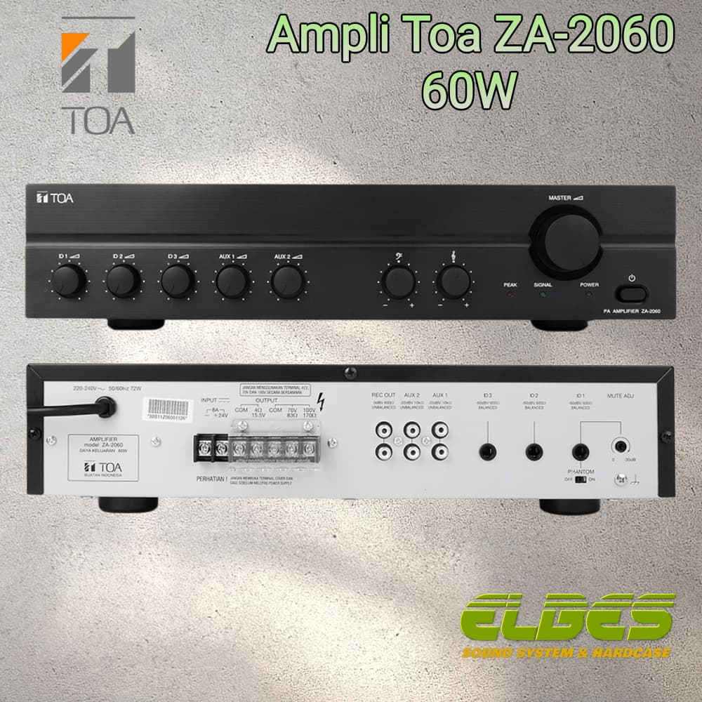 Amplifier mixer TOA ZA 2060 ampli Toa 60 watt