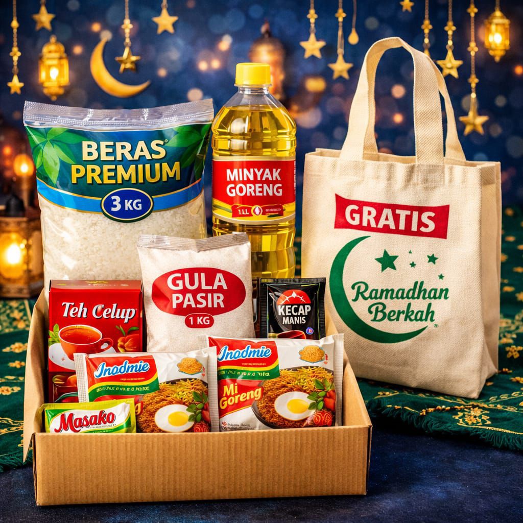 PROMO PAKET SEMBAKO HEMAT & LENGKAP – BONUS TOTEBAG | Kebutuhan Dapur Siap Kirim