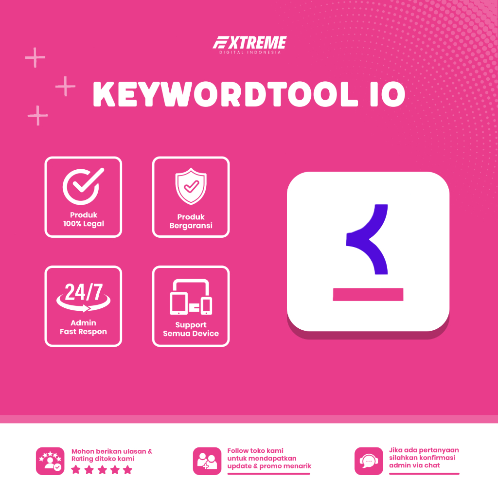 KeywordTool IO Pro 1 Bulan | Riset Keyword SEO