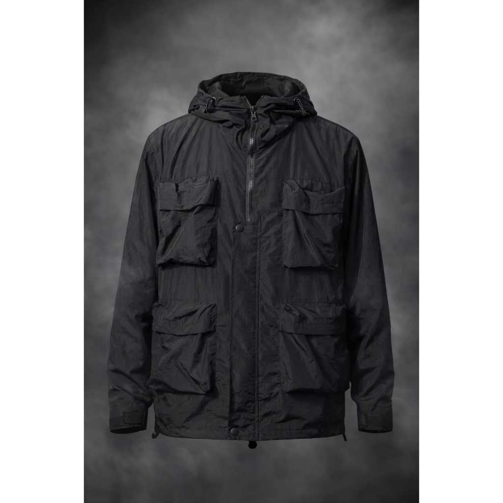 Skywhite/Jacket Casual Saku Gamblok Pria Wanita/Jacket Parasut Crinkle/Jacket Staylish Kekinian/Orig